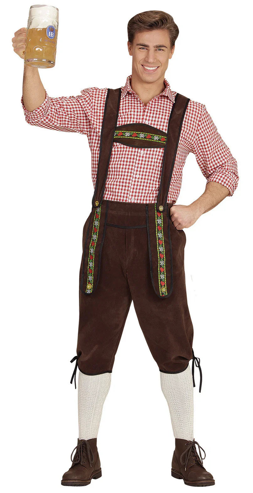 Pantalón Oktoberfest Marrón para Hombre Oktoberfest Widmann